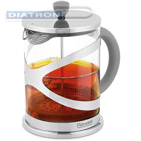 Френч-пресс Rondell Crystal Grey RDS-1669 1л серый