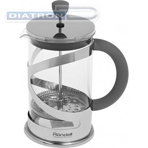 Френч-пресс Rondell Crystal Grey RDS-839 0.8л серый