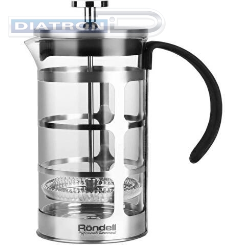 Френч-пресс Rondell Bond RDS-708 0.6л стальной/черный