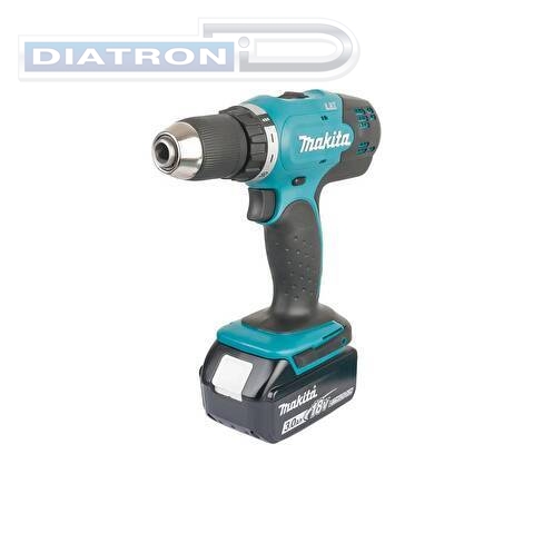 Дрель-шуруповерт аккумуляторная Makita DDF453RFE, LXT, 2 АКБ, 18В, 3Ач