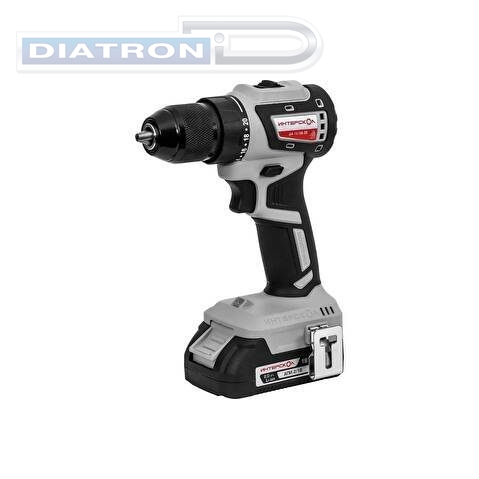 Дрель-шуруповерт аккумуляторная Интерскол ДА-13/18В, бесщеточная, 50 Li-ion АПИ кейс, 2 АКБ 2Ач, ЗУ (776.2.2.70)