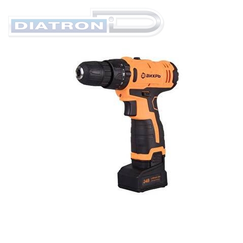Дрель-шуруповерт аккумуляторная Вихрь ДА-24Л-2КУ (72/14/19)