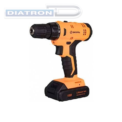 Дрель-шуруповерт аккумуляторная Вихрь ДА-1822К (900/72/14/45)