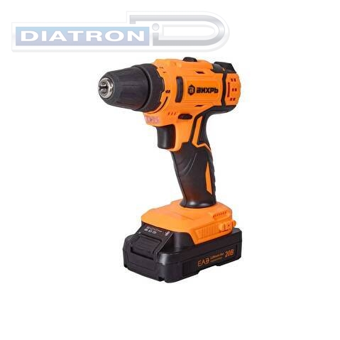 Дрель-шуруповерт аккумуляторная Вихрь ДА-20Л-2К (72/14/21)