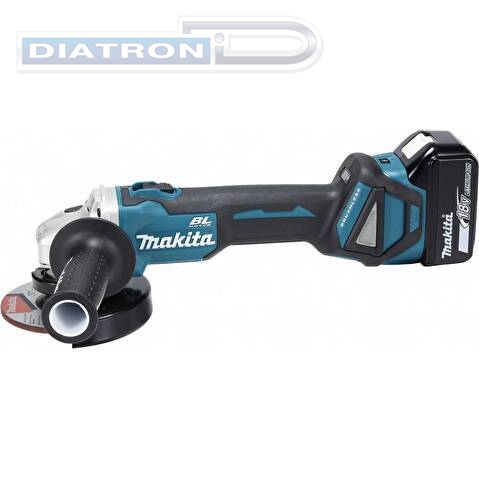 Шлифмашина угловая аккумуляторная Makita DGA511RT, LXT, бесщеточная, без АКБ, без ЗУ