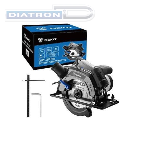 Пила циркулярная DEKO CSDK-1500 PRO, 1500Вт, 165мм диск, поддержание оборотов (085-1150)