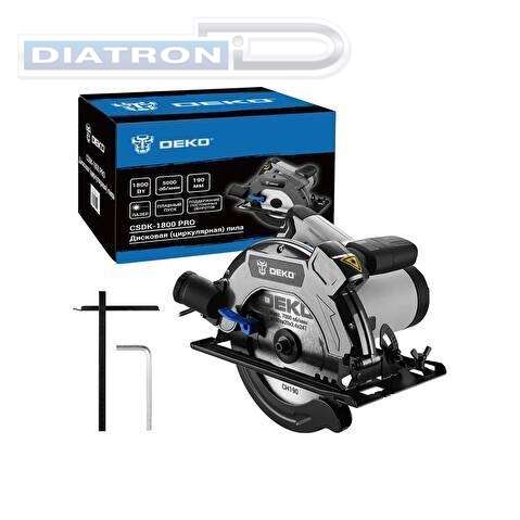Пила циркулярная DEKO CSDK-1800 PRO, 1800Вт, 190мм диск, поддержание оборотов, плавный пуск (085-1152)