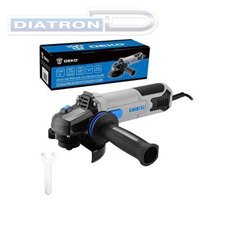 Шлифмашина угловая DEKO DKAG1300 PRO, 1300Вт, 125мм (085-1055)
