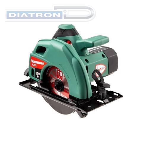 Пила циркулярная Hammer Flex CRP800D, 800Вт, 4000об/мин, 140х16мм, макс.пропил 45мм (599628)