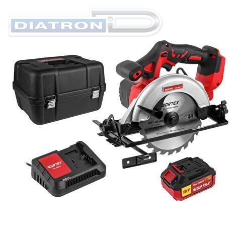 Пила циркулярная аккумуляторная WORTEX CCS 1816-1 ALL1 (0329349)