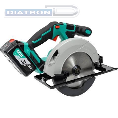 Пила циркулярная аккумуляторная DCA ADMY165S (TYPE FK), 2 АКБ, 20В, 5Ач