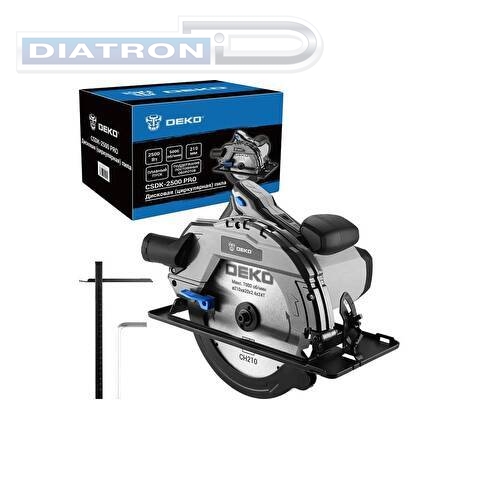 Пила циркулярная DEKO CSDK-2500 PRO, 2500Вт, 210мм диск (085-1153)