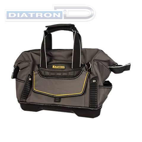 Сумка KRAFTOOL Indusrie, инструментальная, жесткое пластиковое дно, 18 карманов, длина 38см (38740-16) ― компания Диатрон