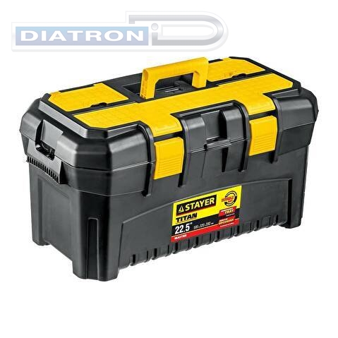 Ящик для инструментов STAYER Titan-22, пластиковый, 553x320x310 мм, 22