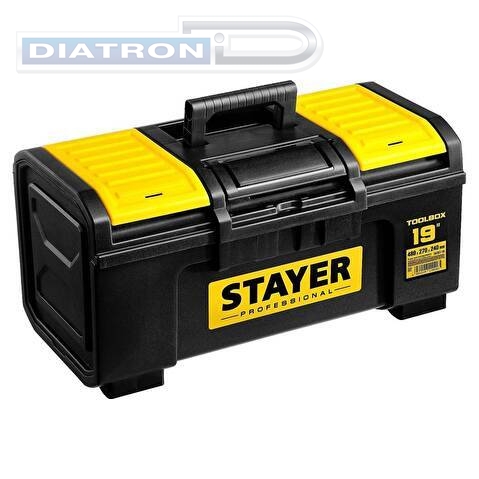 Ящик для инструментов STAYER TOOLBOX-19, пластиковый, Professional (38167-19)