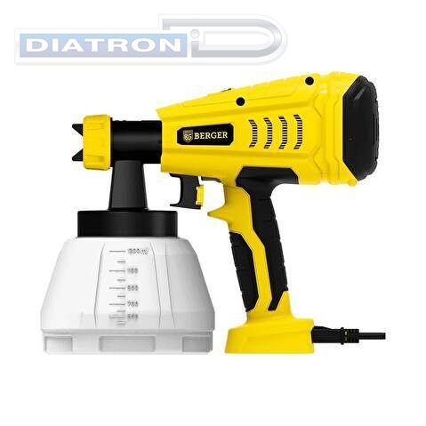 Краскопульт электрический BERGER BG1413 Малер, 550Вт, 1.2 л/мин