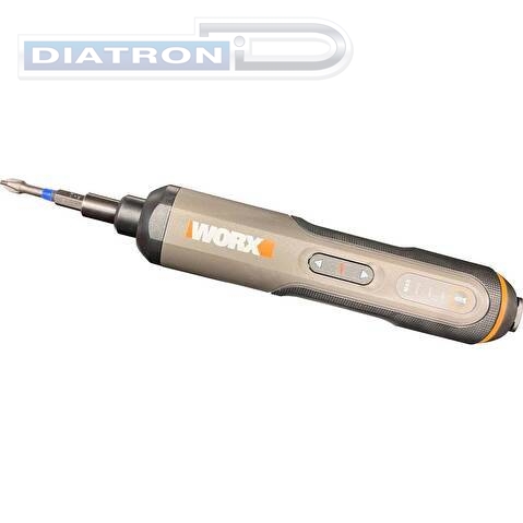 Отвертка аккумуляторная WORX WX240, 5Нм, 4В, 1,5Ач, набор оснастки