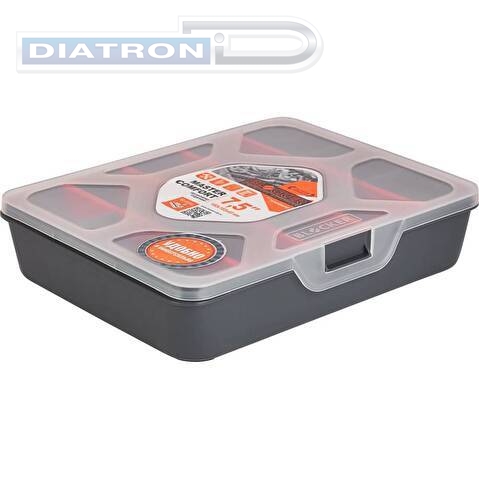 Органайзер для мелочей 	РемоКолор, со съемными разделителями, 190х160х45 мм, 15 ячеек (65-1-504)