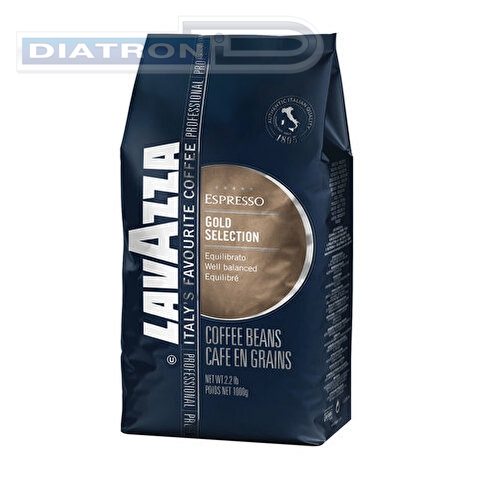 Кофе в зернах LAVAZZA Gold Selection, 1000г, вакуумная упаковка