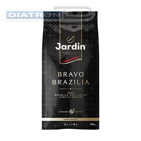 Кофе молотый JARDIN Bravo Brazilia, 250г, вакуумная упаковка