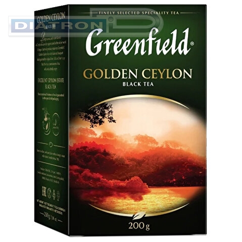 Чай черный GREENFIELD Golden Ceylon, 200г, листовой