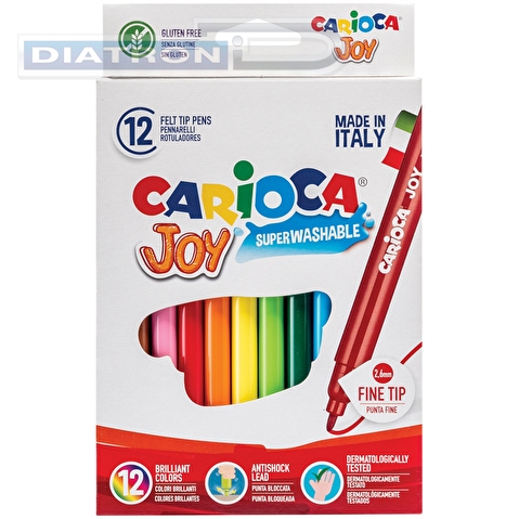 Фломастеры CARIOCA JOY, 12цв, картонная коробка