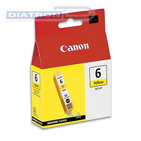 Чернильница CANON BCI-6Y для S-800/BJC-8200, 270стр, Yellow