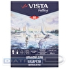 "VISTA-ARTISTA" WCTC-A4 Альбом для акварели 100% хлопок 300 г/м2 A4 21 х 29.7 см склейка с одной стороны 12 л. среднезернистая