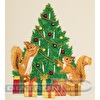 Набор для вышивания "PANNA"  "Живая картина"   JK-2271   "Бельчата украшают елку"