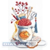 Набор для вышивания "PANNA"  RT-7039   "Чашка рукодельницы" 17  х 24  см