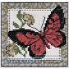 "Klart" набор для вышивания 5-057 "Бабочка бордовая" 10 х 9 см