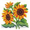 "Klart" набор для вышивания 8-117 "Цветы солнца" 13 х 13 см