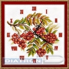 Набор для вышивания "PANNA"  CH-1770   "Часы. Гроздья рябины" 27  х 27  см