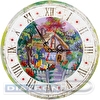 Набор для вышивания "PANNA"  "Живая картина"   JK-2107   "Часы с домиком" 25.5  х 25.5  см