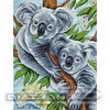 Набор для вышивания "PANNA"  J-1927   "Пушистые коалы" 18.5  х 25  см