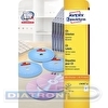 Этикетки самоклеящиеся AVERY-ZWECKFORM L7676-25, D=117мм, для CD/DVD, супер-размер, 2шт на листе А4, 25л/уп, белые матовые