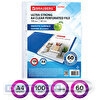 Файл-вкладыш с перфорацией BRAUBERG EXTRA 600 А4,  60мкм, глянцевый, 100шт/уп