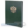 Книга учета BRAUBERG А4,  96л, обложка бумвинил, герб, офсет, клетка, зеленая