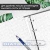 Тетрадь на кольцах А4  120л, BRAUBERG Main, под кожу, со сменным блоком, клетка, черный