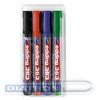 Набор маркеров для доски EDDING 363, скошенный наконечник, 1-5мм, 4 цвета