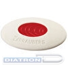 Ластик BRAUBERG Oval PRO, 40х26х8 мм,  овальный, красный пластиковый держатель