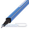 Ручка капиллярная BRAUBERG Aero, 0.4мм, корпус трехгранный, металлический наконечник, голубая
