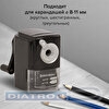 Точилка механическая BRAUBERG STYLE, для карандашей D 8-11мм, металлический механизм, в комплекте струбцина, черная 