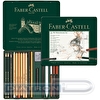 Набор художественных изделий Faber-Castell Pitt Monochrome, 21 предмет, в металлической коробке