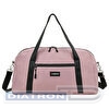 Сумка спортивная HEIKKI EFFECT (ХЕЙКИ), металлическая фурнитура, пыльная роза, 26x48x21 см, 272624