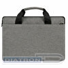 Сумка портфель HEIKKI PROFITABLE (ХЕЙКИ) с отделением для ноутбука 14", 2 кармана, серая, 26х36х3 см, 272597