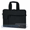 Сумка портфель HEIKKI NOVATION (ХЕЙКИ) с отделением для ноутбука 13-14", багажная лента, черная, 28х38х3 см, 272594