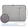 Чехол для ноутбука HEIKKI OPTION 13-14'' (ХЕЙКИ), с ручкой и карманом, серый, 35,5х24х2,5 см, 272600