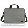 Сумка портфель HEIKKI PERSPECTIVE (ХЕЙКИ) с отделением для ноутбука 15,6", с карманом, серая, 29х40х7 см, 272595