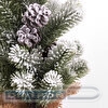 Ель искусственная декоративная, 0,50м, заснеженная, с шишками